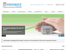 Tablet Screenshot of piedmontpest.com